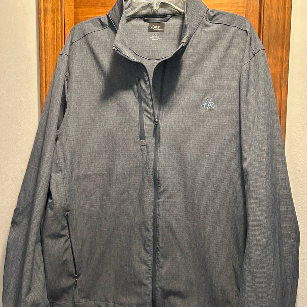 Greg Norman Collection Charcoal Windbreaker Jacket